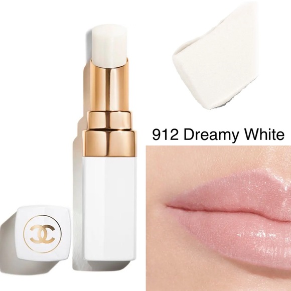 リップケア CHANEL \"LIP BALM\" DREAMY WHITE 912 Chanel Dreamy White (912) Rouge Coco Baume Tinted Lip Balm